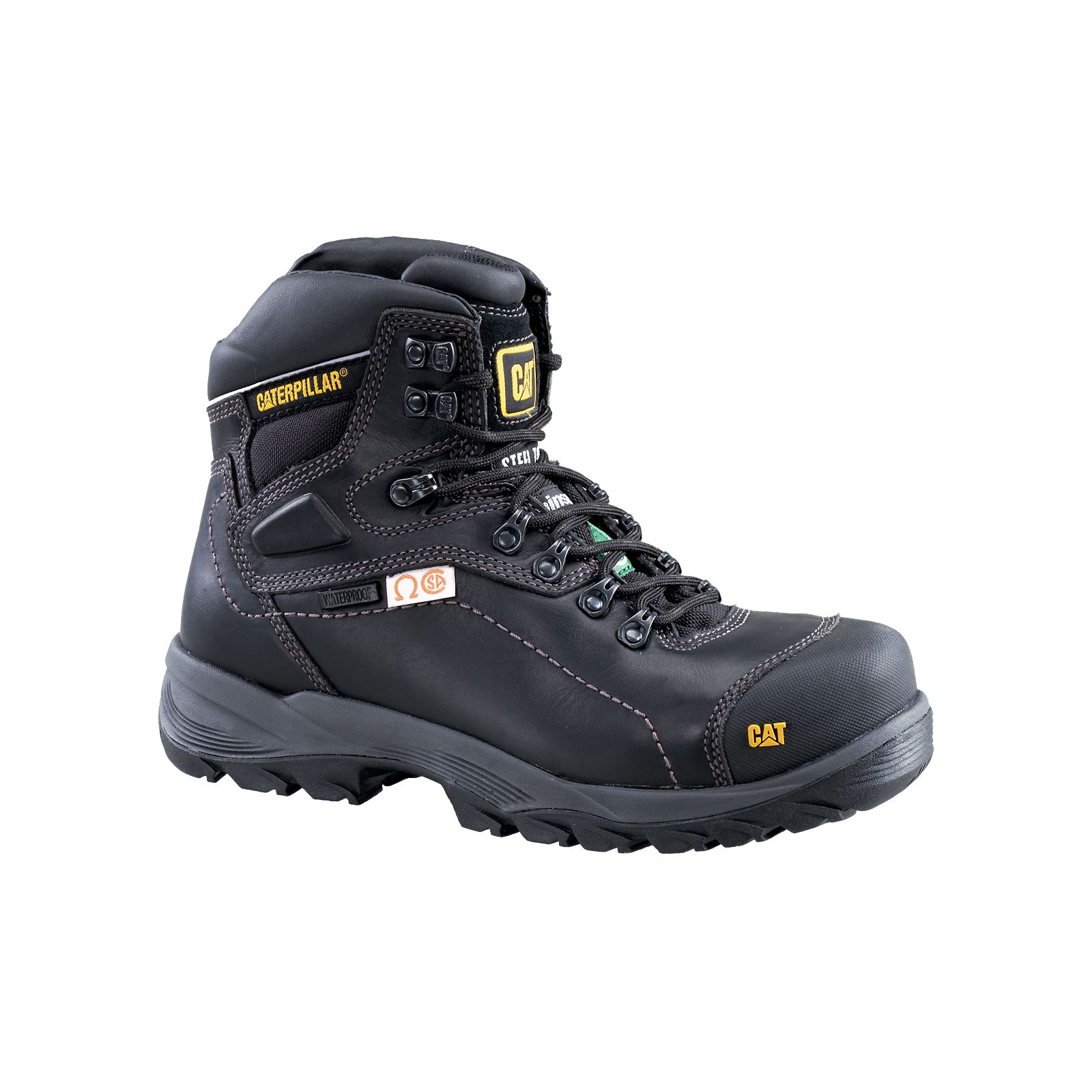 Caterpillar Men's Diagnostic Hi Csa (Waterproof) Work Boots Black CAT-83705